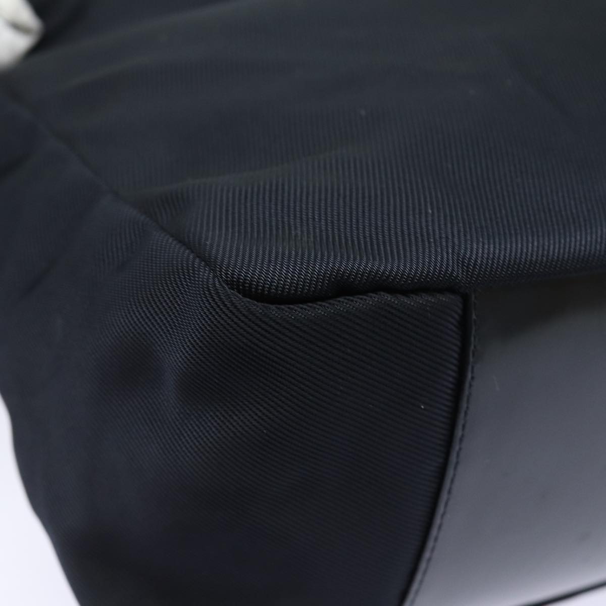 GUCCI Bamboo Hand Bag Nylon Black 000 2404 0509 84812