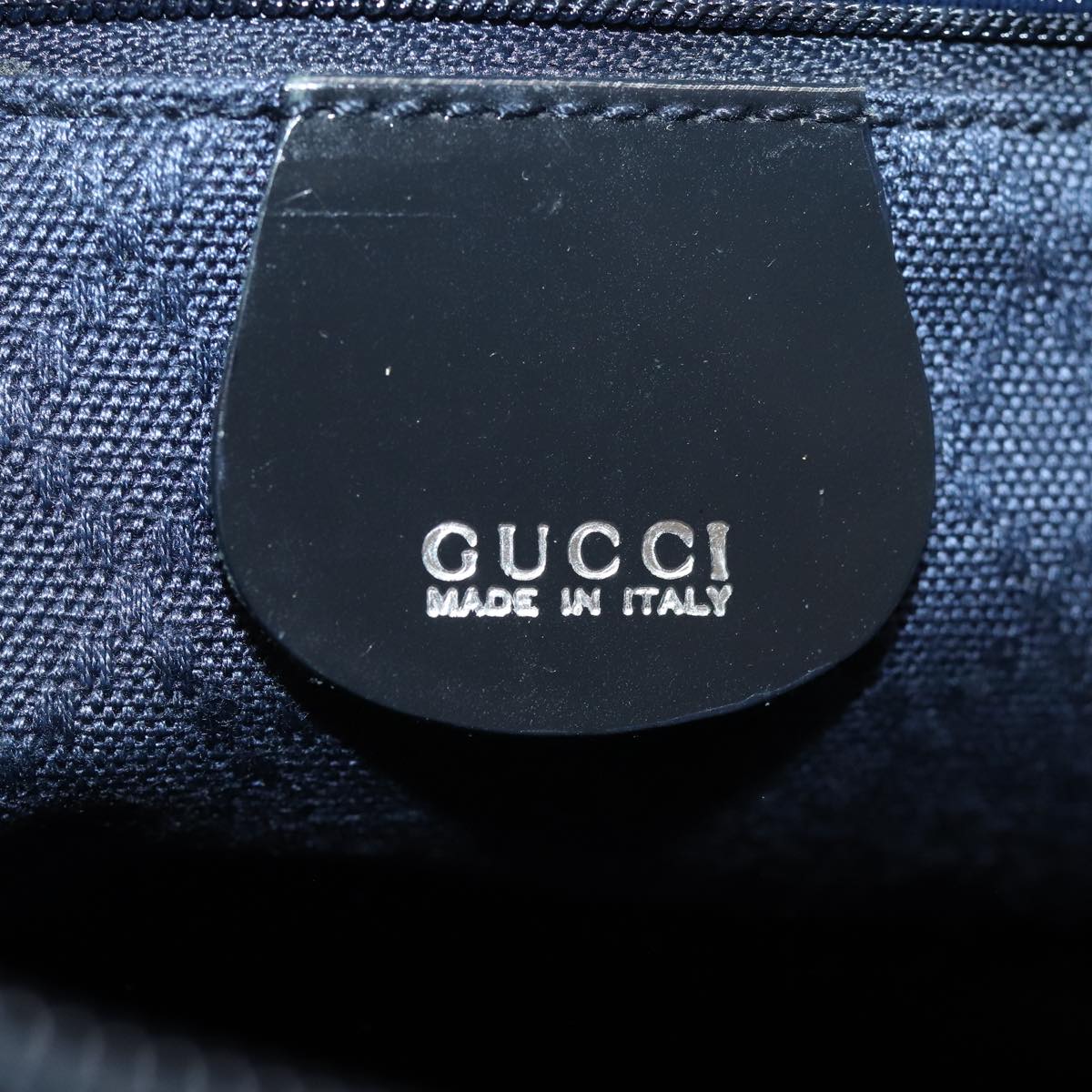 GUCCI Bamboo Hand Bag Nylon Black 000 2404 0509 84812