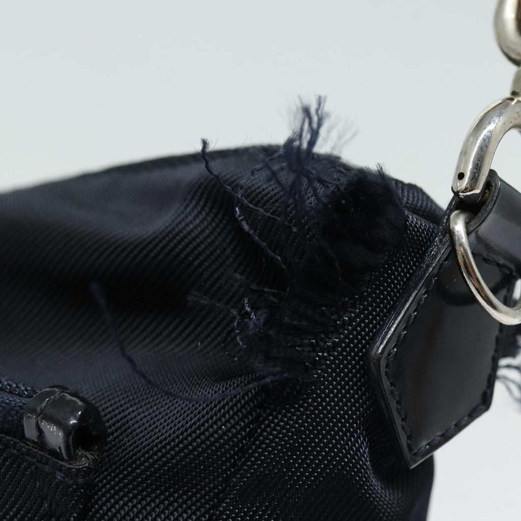GUCCI Bamboo Hand Bag Nylon Black 000 2404 0509 84812