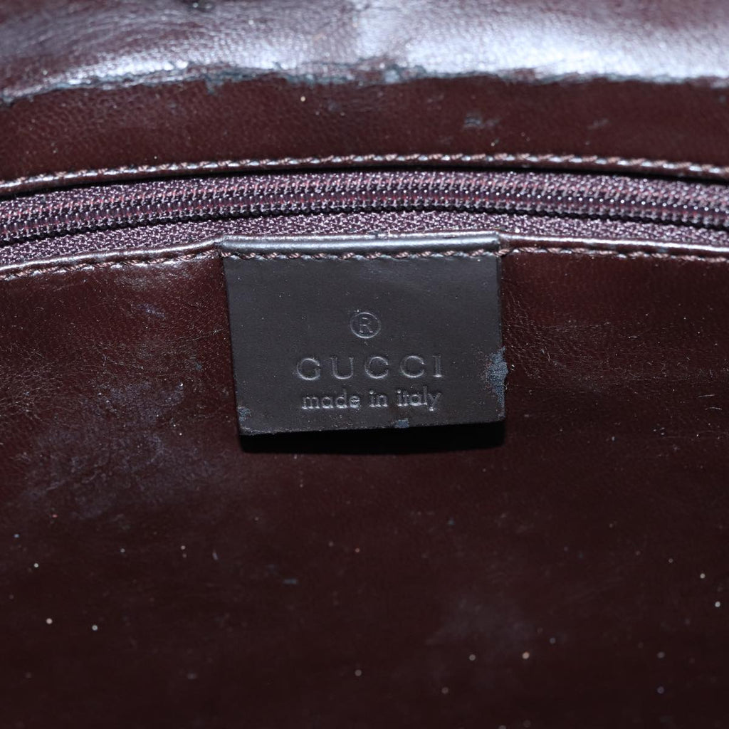 GUCCI Bamboo Shoulder Bag Suede 2way Brown 001 1638 2123 84813