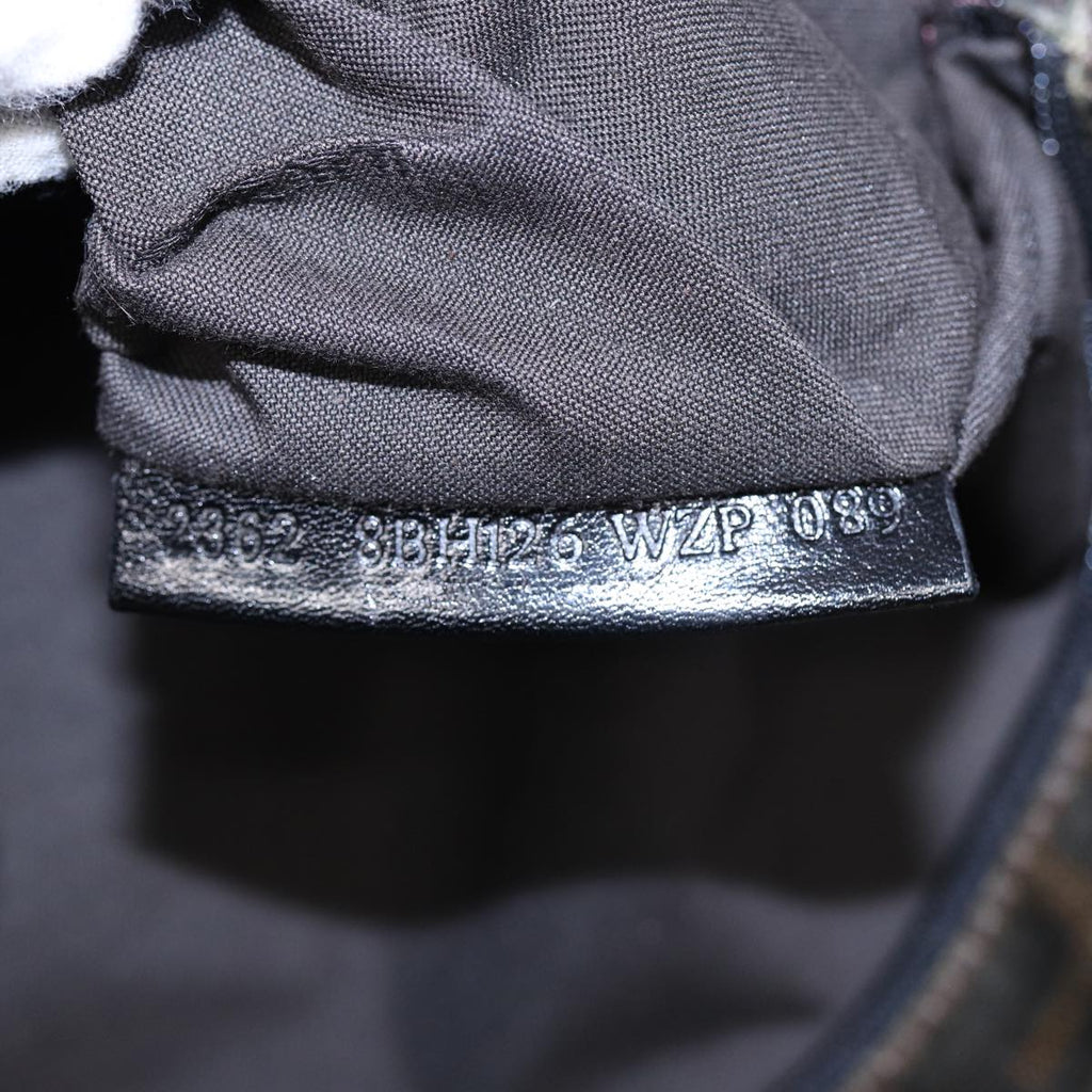 FENDI Tote Bag Leather Black 84824