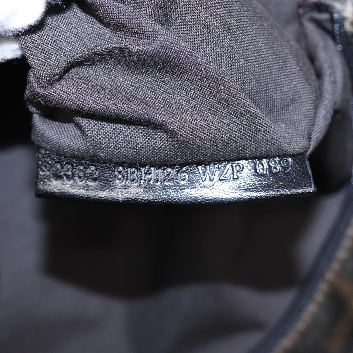 FENDI Tote Bag Leather Black 84824