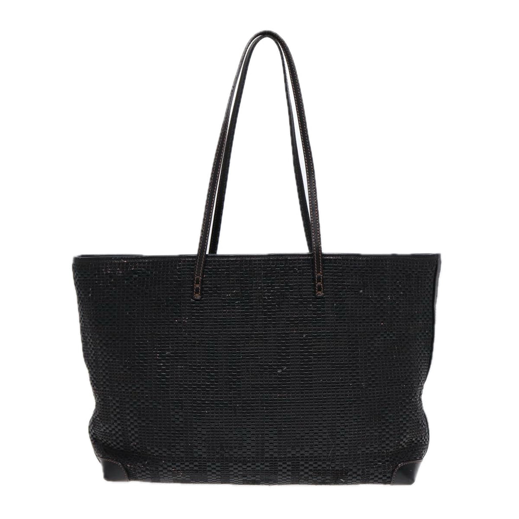 FENDI Tote Bag Leather Black 84824