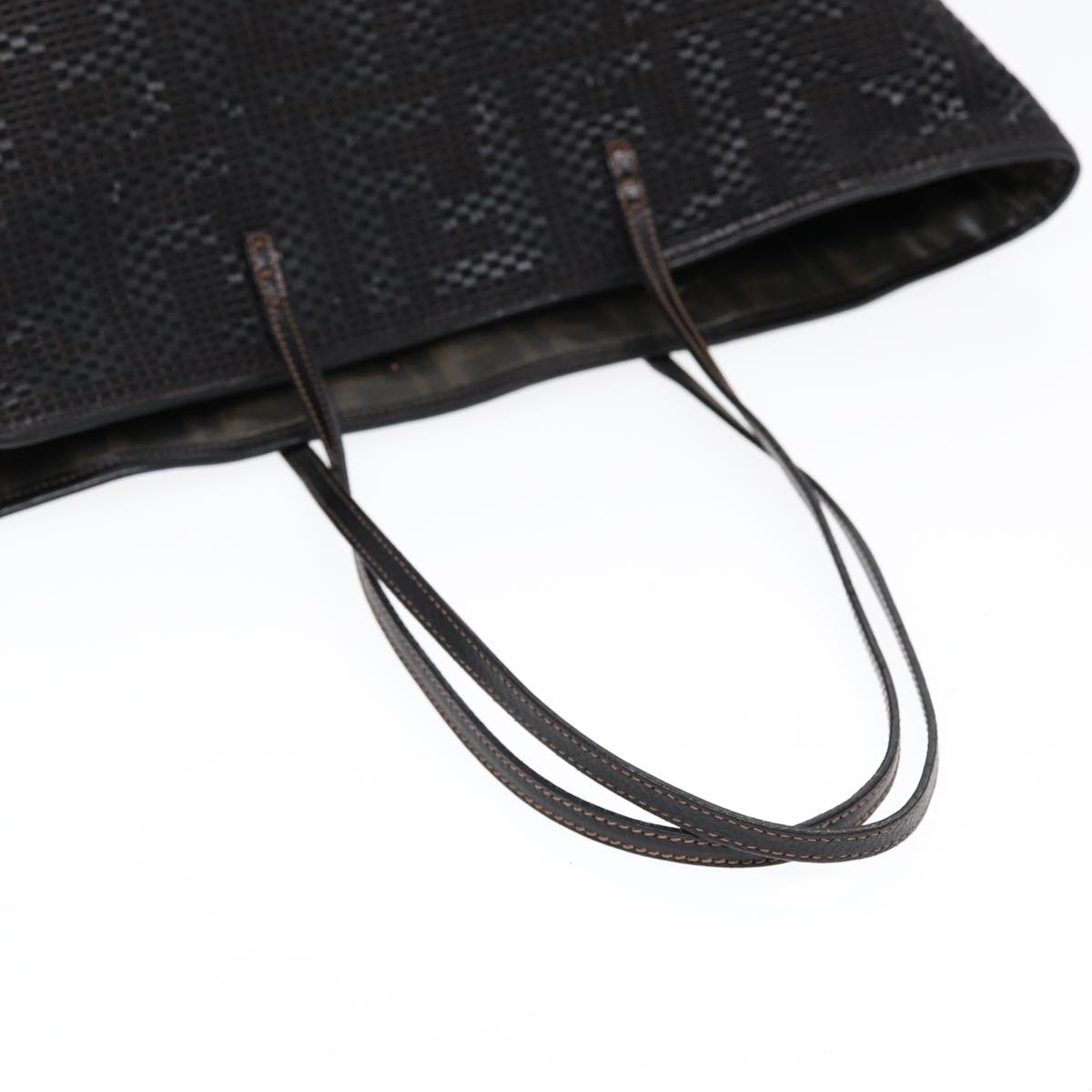 FENDI Tote Bag Leather Black 84824