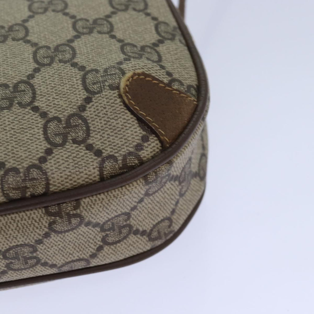 GUCCI GG Supreme Web Sherry Line Shoulder Bag PVC Beige Red 89 02 066 84927