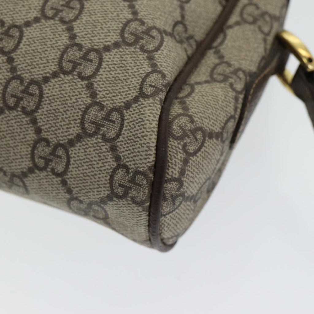 GUCCI GG Supreme Web Sherry Line Shoulder Bag PVC Beige Red Green 84928