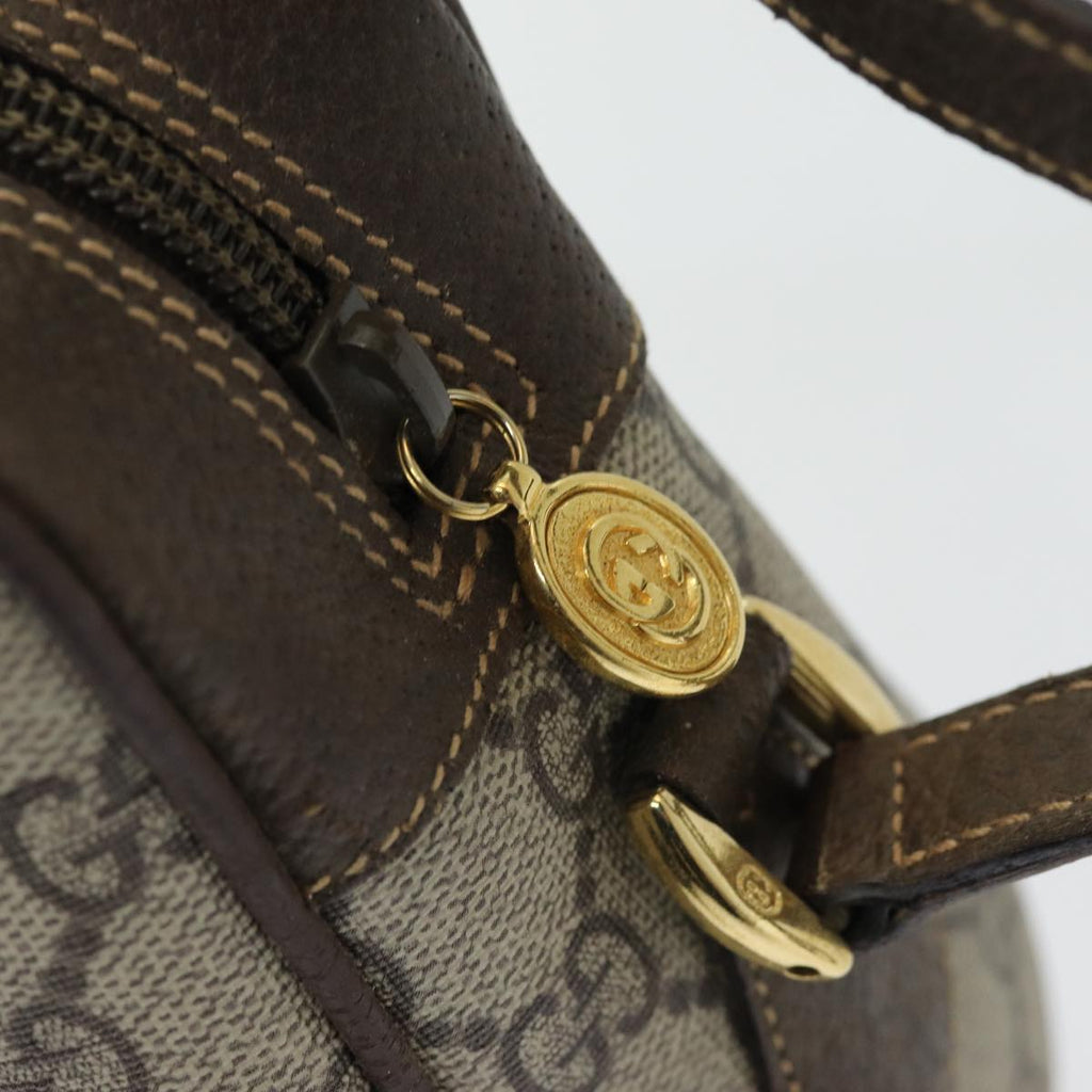 GUCCI GG Supreme Web Sherry Line Shoulder Bag PVC Beige Red Green 84928