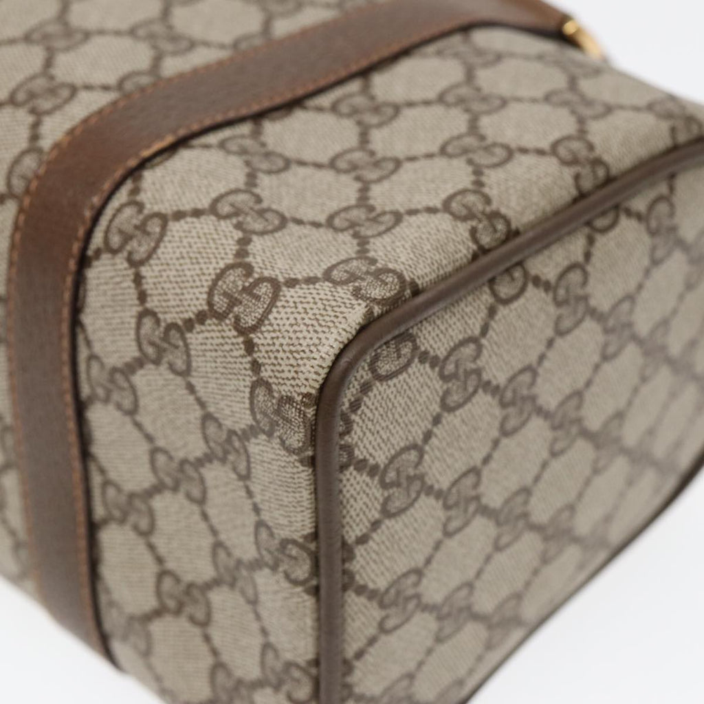 GUCCI GG Supreme Web Sherry Line Boston Bag PVC Beige Red 40 02 006 84929