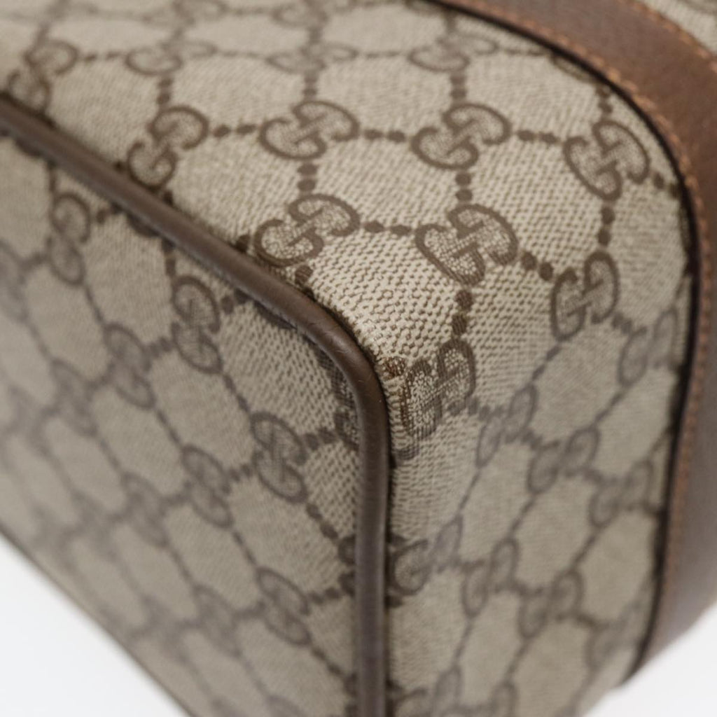 GUCCI GG Supreme Web Sherry Line Boston Bag PVC Beige Red 40 02 006 84929