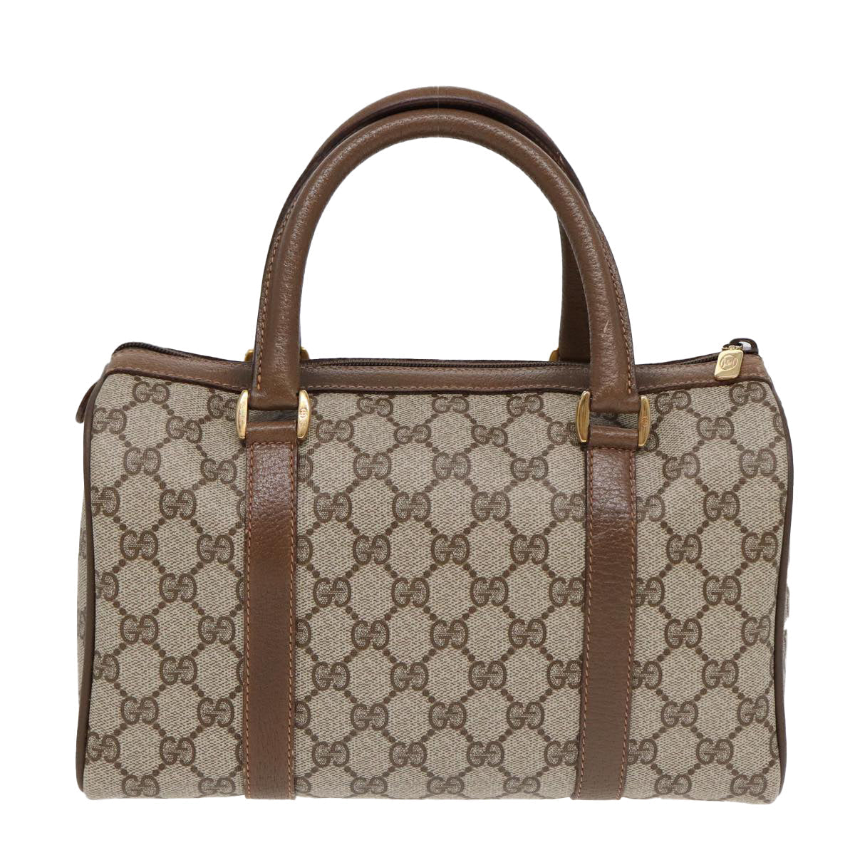 GUCCI GG Supreme Web Sherry Line Boston Bag PVC Beige Red 40 02 006 84929
