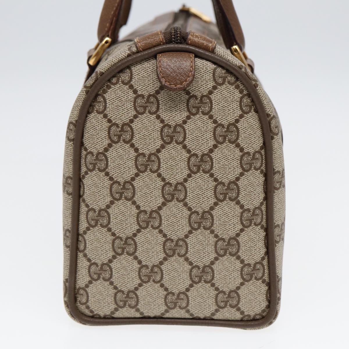 GUCCI GG Supreme Web Sherry Line Boston Bag PVC Beige Red 40 02 006 84929