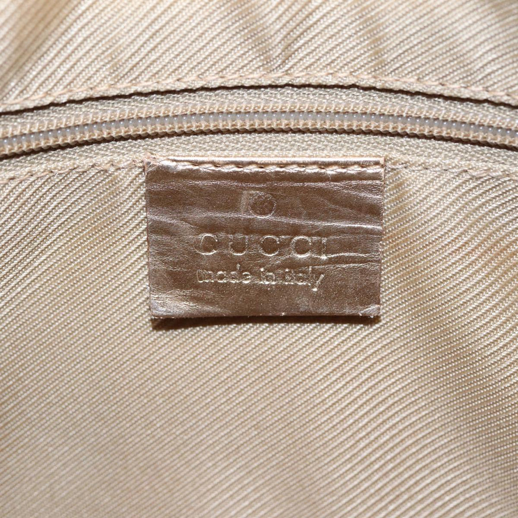 GUCCI GG Canvas Hand Bag Blue Gold 000 0852 84930