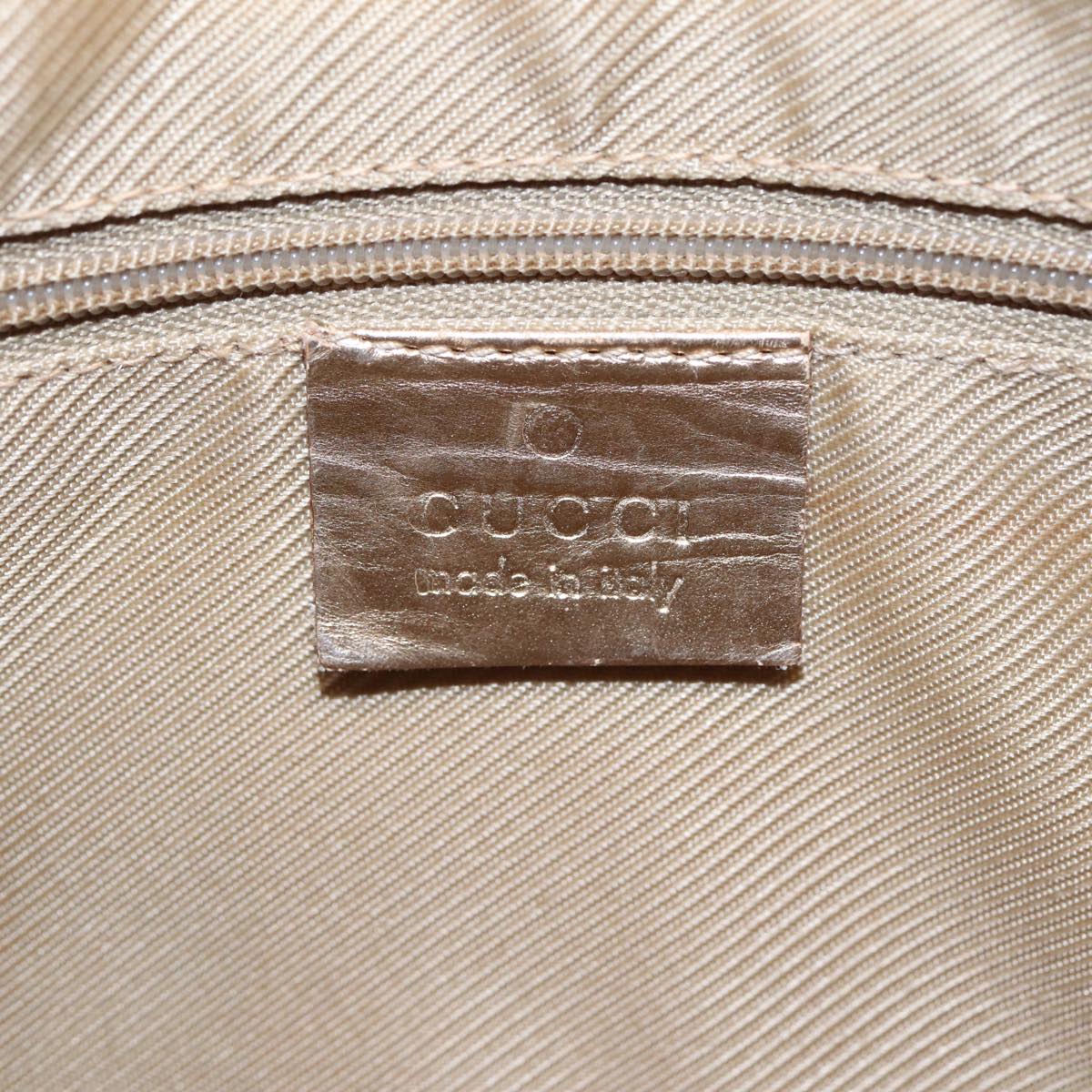 GUCCI GG Canvas Hand Bag Blue Gold 000 0852 84930
