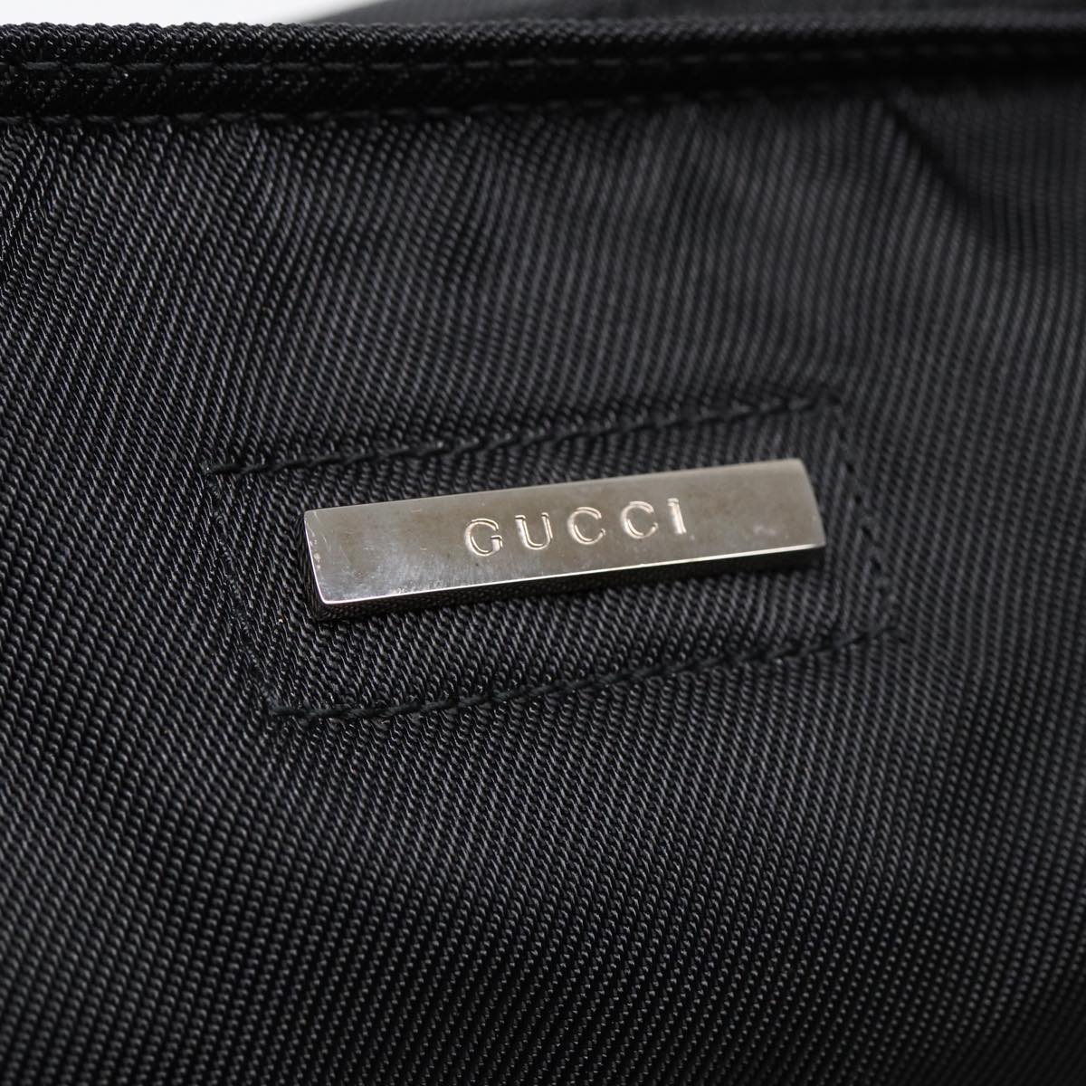 GUCCI Boston Bag Nylon Black 012 0388 84943