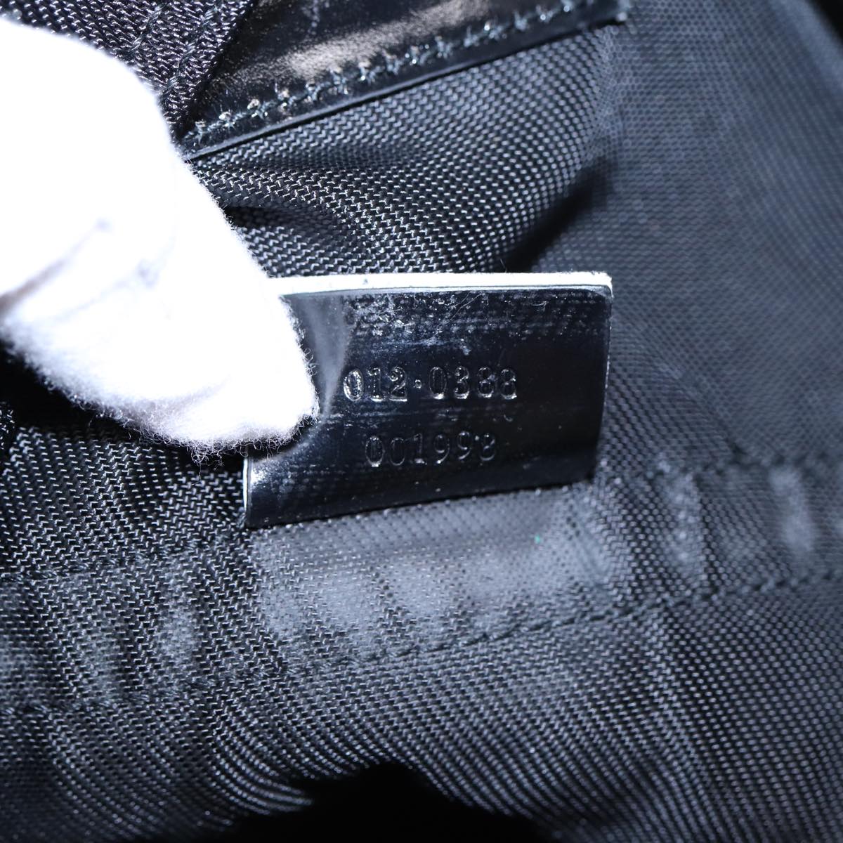 GUCCI Boston Bag Nylon Black 012 0388 84943