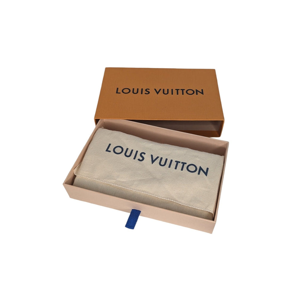 Louis Vuitton Monogram Jacquard Denim Sarah Wallet Bleu