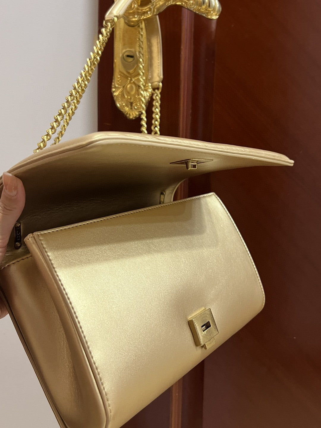 GLAMI Large Devotion Bag In Quilted Nappa Gold For Women 10in/26cm GLAMI