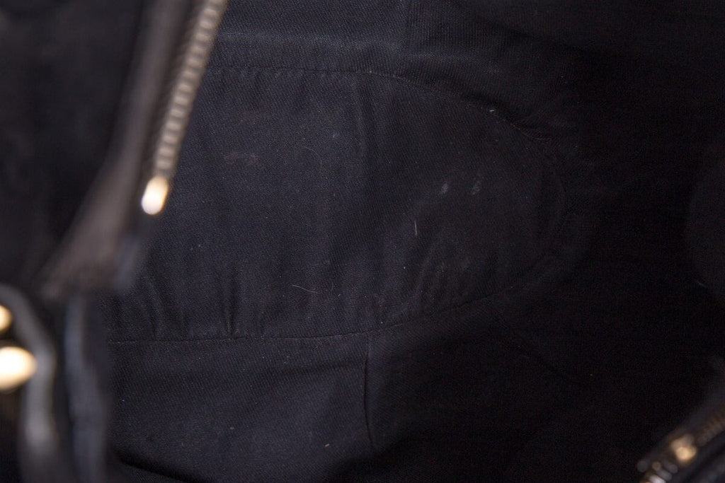 Gucci Vintage Black Monogram Hobo