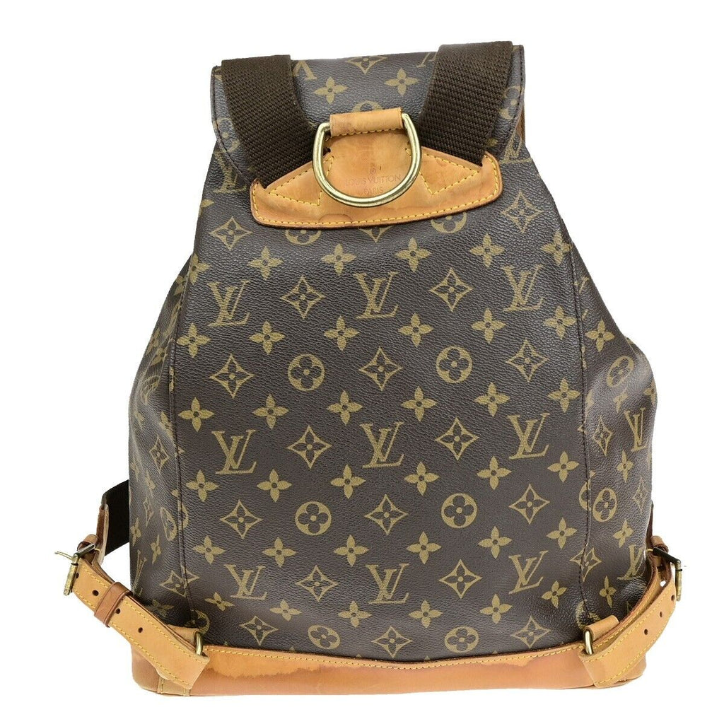 Louis Vuitton Montsouris Gm  Canvas Backpack Bag