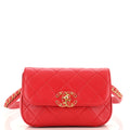 CHANEL Chain Infinity Waist Bag Quilted Lambskin