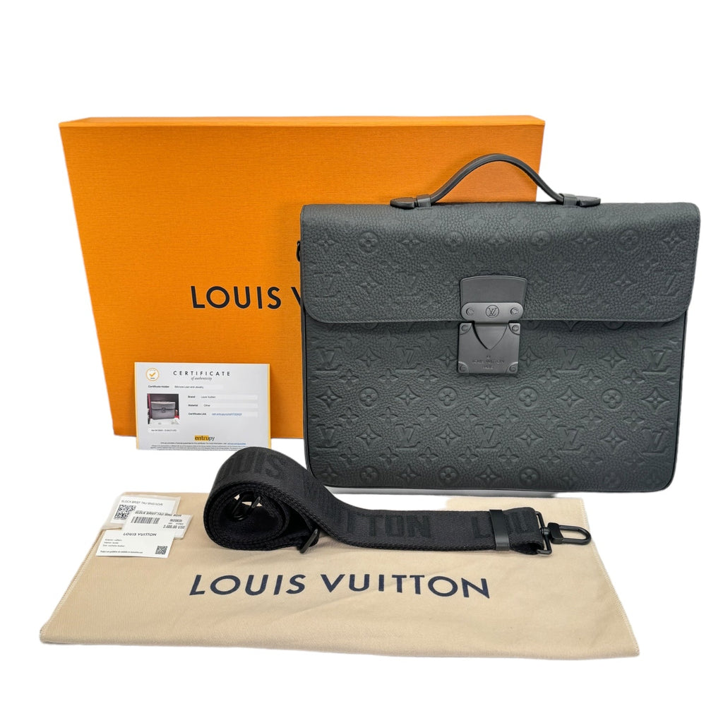 Louis Vuitton Taurillion S-Lock Monogram Briefcase