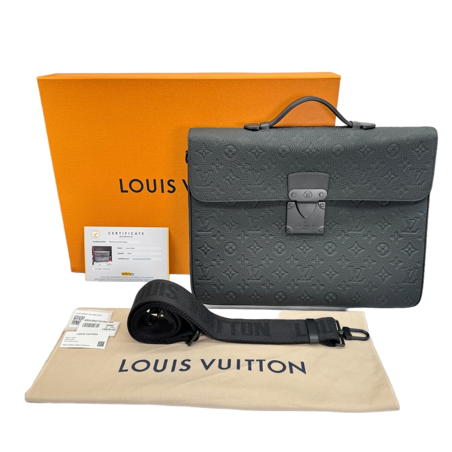 Louis Vuitton Taurillion S-Lock Monogram Briefcase