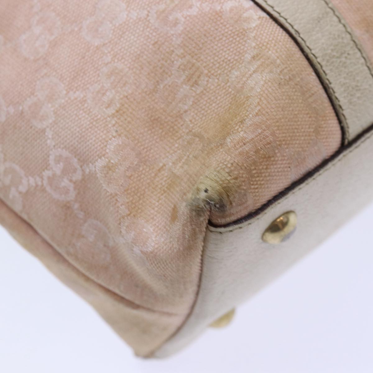 GUCCI GG Canvas Tote Bag Pink 141470 85056