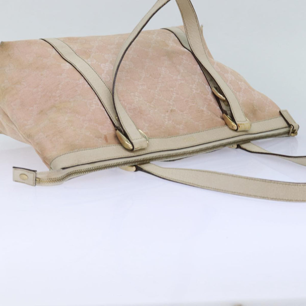 GUCCI GG Canvas Tote Bag Pink 141470 85056