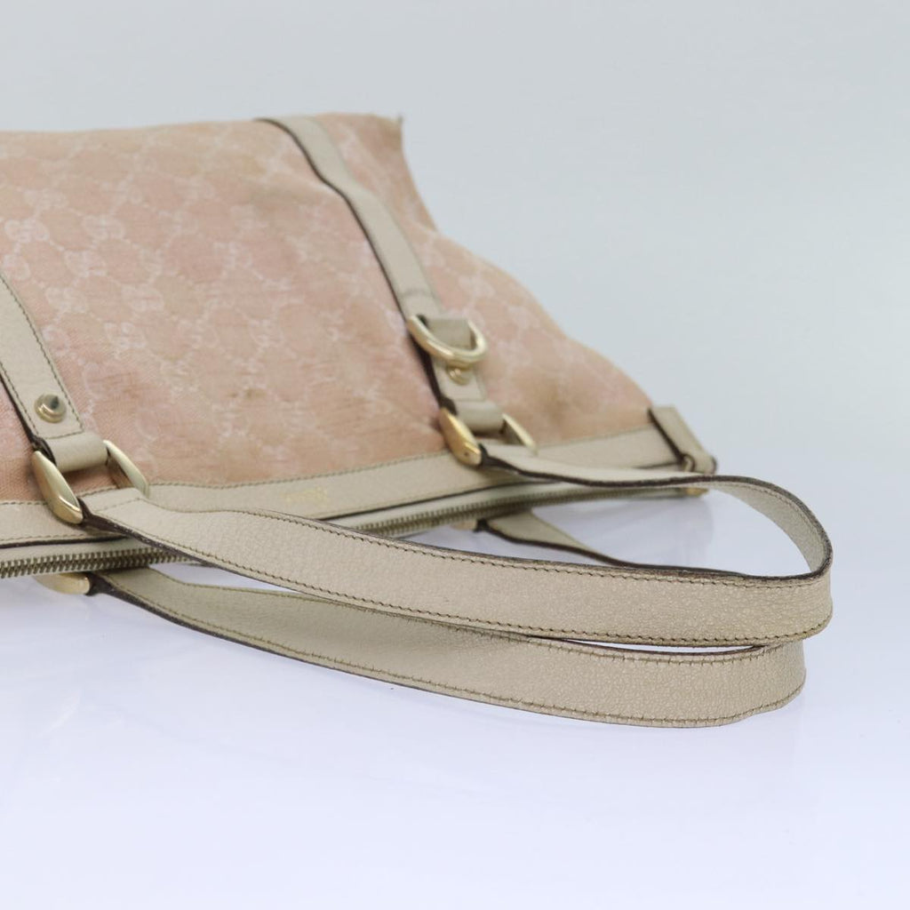 GUCCI GG Canvas Tote Bag Pink 141470 85056