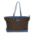 FENDI Zucca Canvas Tote Bag Brown Black 85059