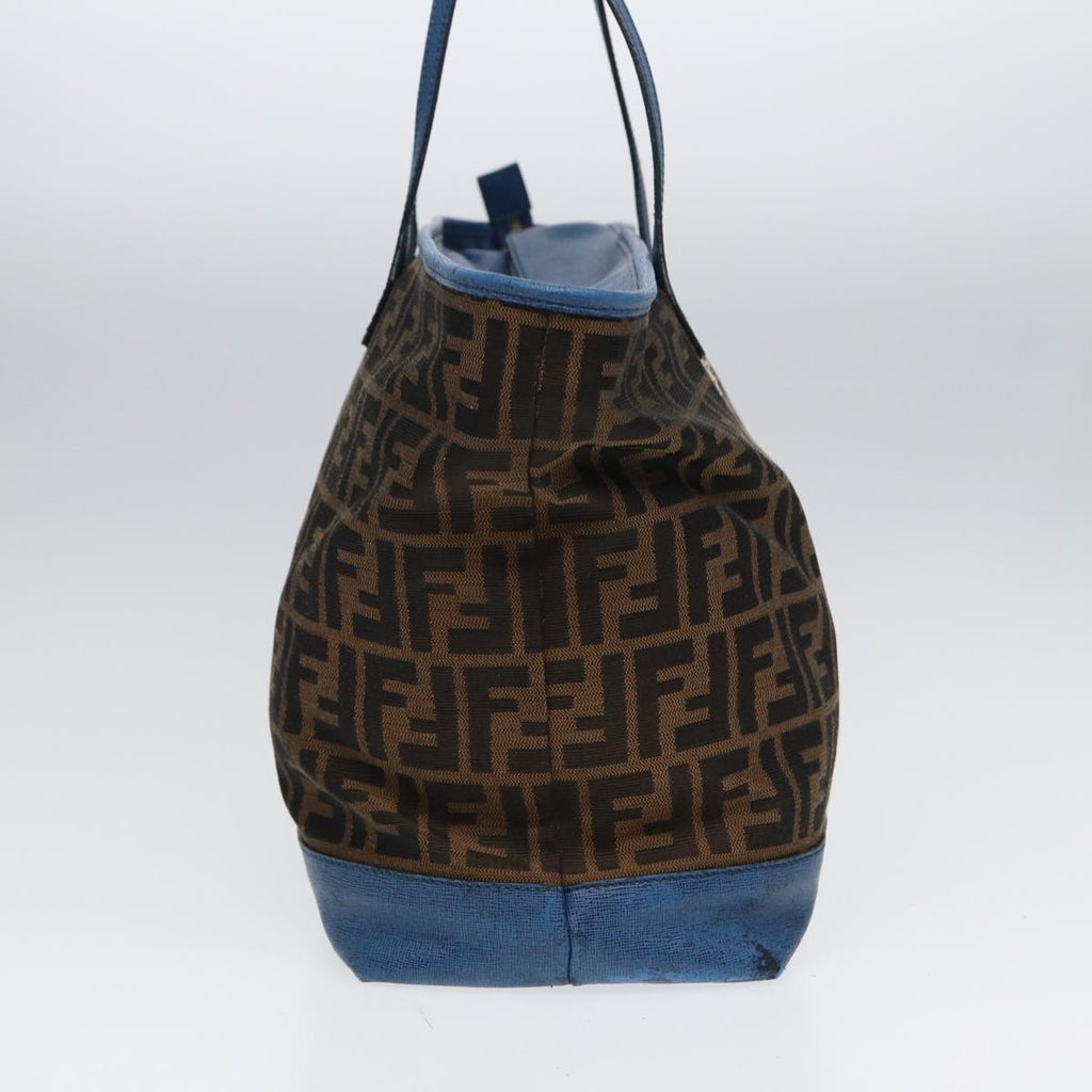 FENDI Zucca Canvas Tote Bag Brown Black 85059