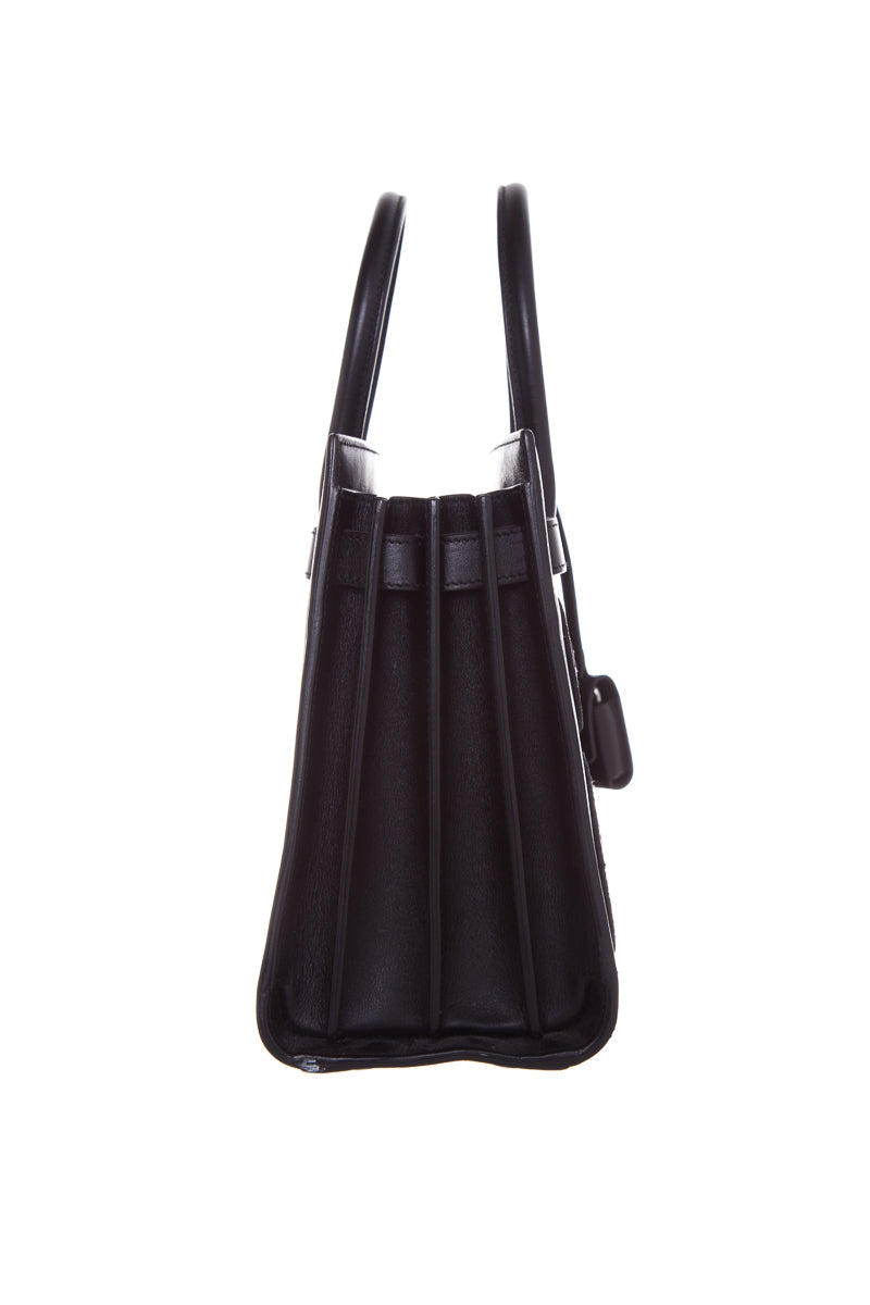 Saint Laurent Black Patch Detail Sac de Jour NM