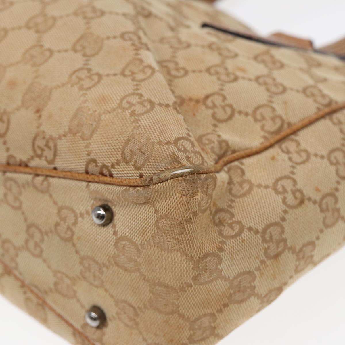 GUCCI GG Canvas Tote Bag Beige 113019 3444 85129