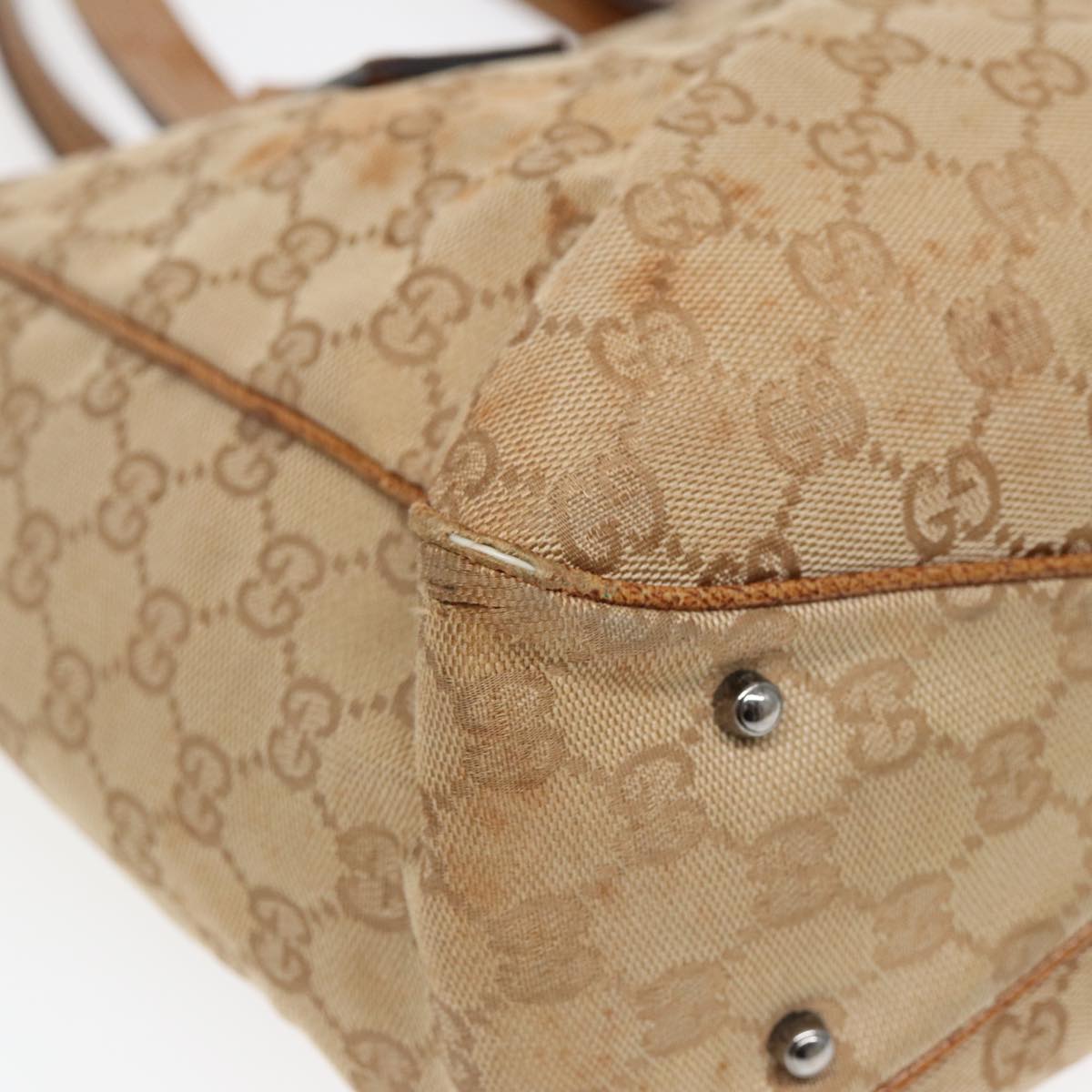 GUCCI GG Canvas Tote Bag Beige 113019 3444 85129