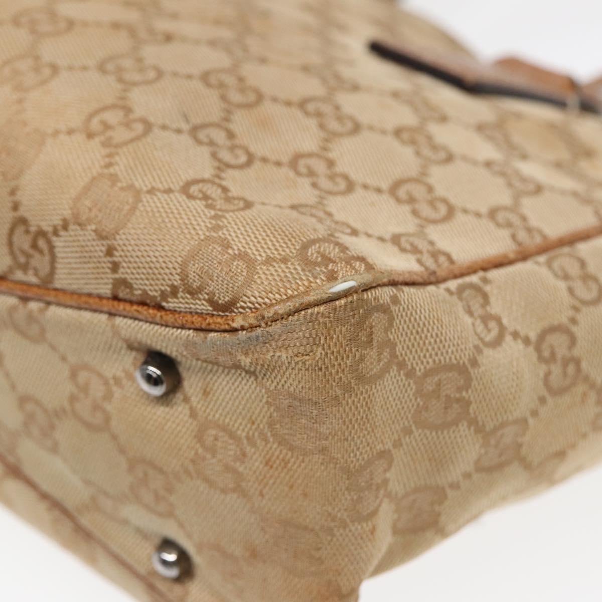 GUCCI GG Canvas Tote Bag Beige 113019 3444 85129