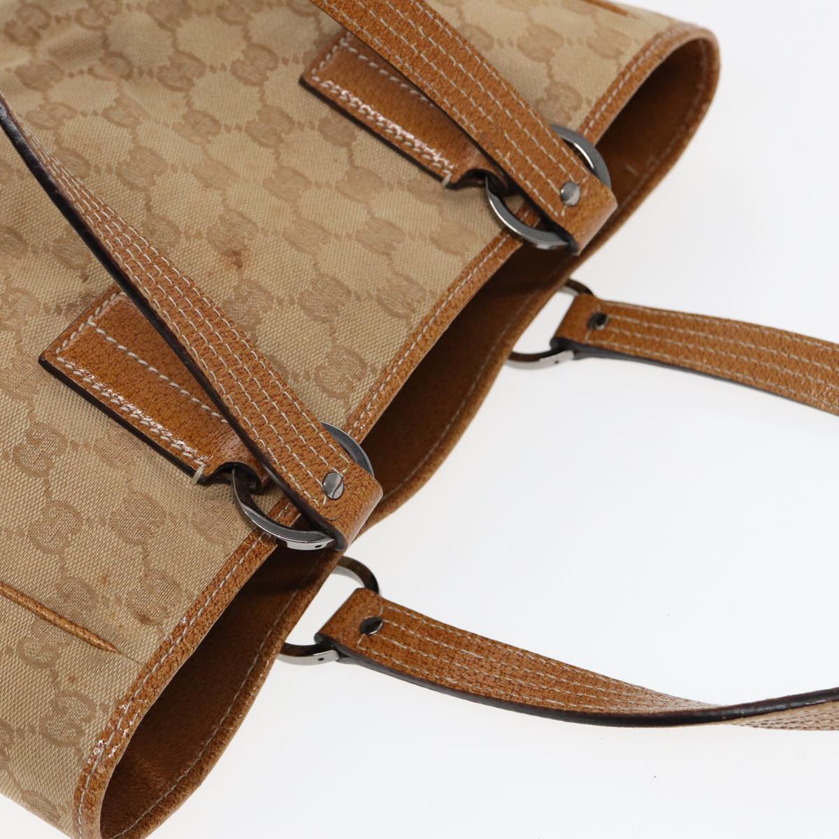 GUCCI GG Canvas Tote Bag Beige 113019 3444 85129