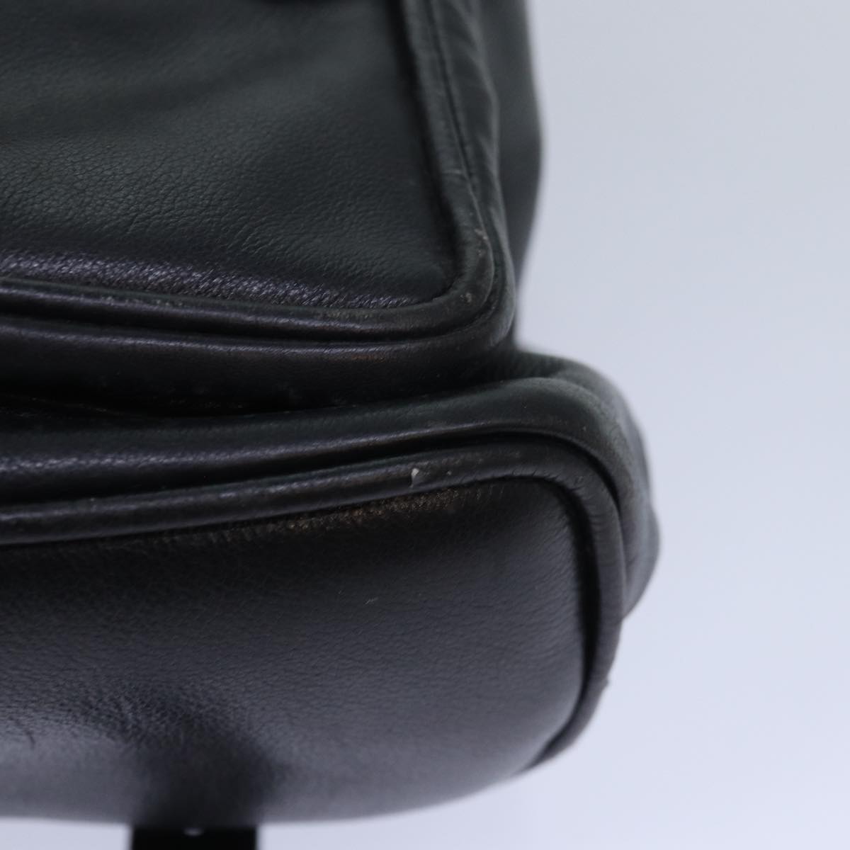 GUCCI Bamboo Backpack Leather Black Gold 003 2058 0016 85154