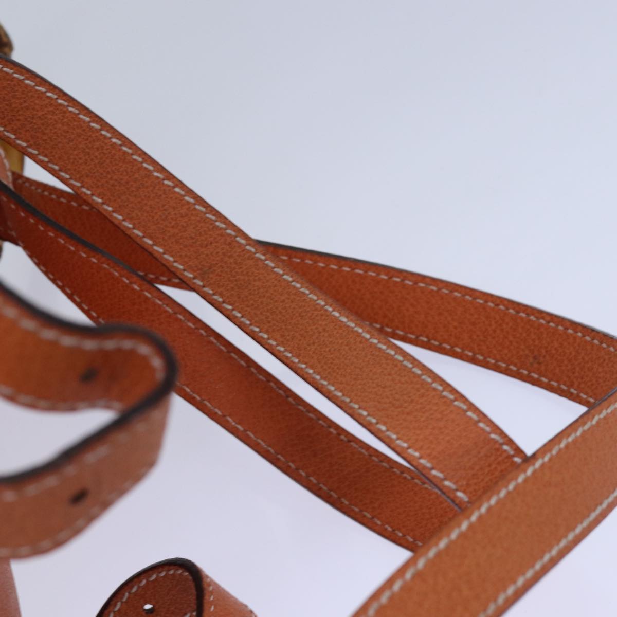 GUCCI Bamboo Backpack Suede Orange 003 2058 0030 85155