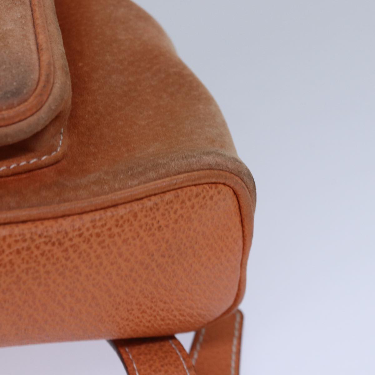 GUCCI Bamboo Backpack Suede Orange 003 2058 0030 85155