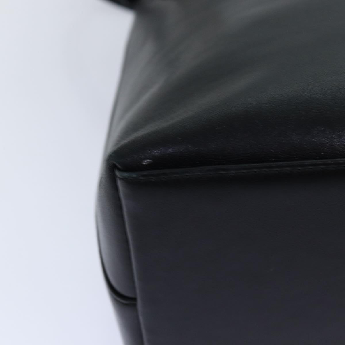 GUCCI Bamboo Hand Bag Leather 2way Black Gold 002 2058 0508 0 85162
