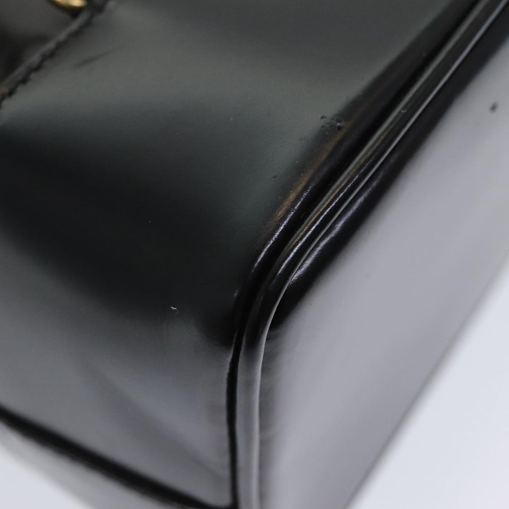 GUCCI Shoulder Bag Patent leather Black Gold 003 3444 0027 85163