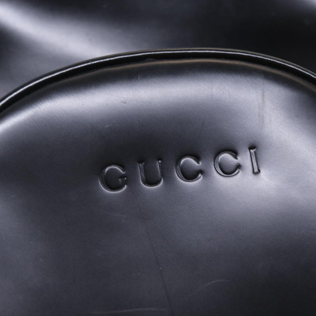 GUCCI Shoulder Bag Patent leather Black Gold 003 3444 0027 85163
