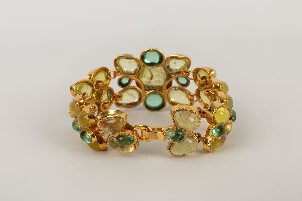 Bracelet en pÃƒÆ’Ã‚Â¢te de verre Chanel