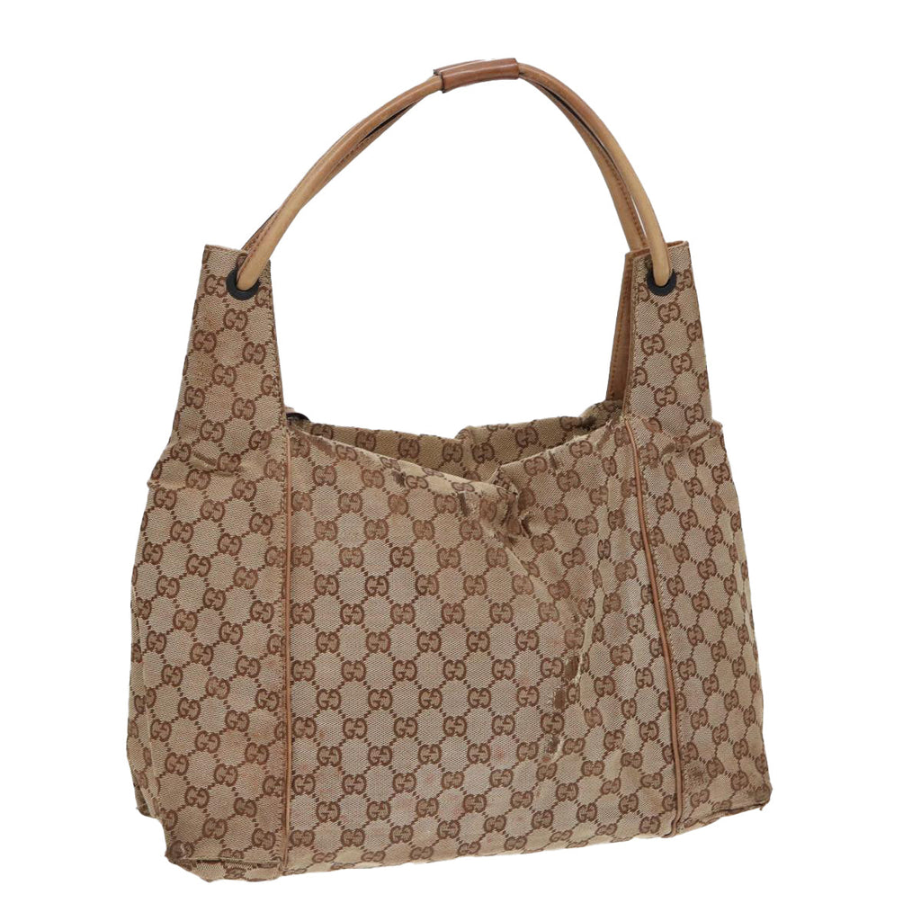 GUCCI GG Canvas Tote Bag Beige 101292 85180