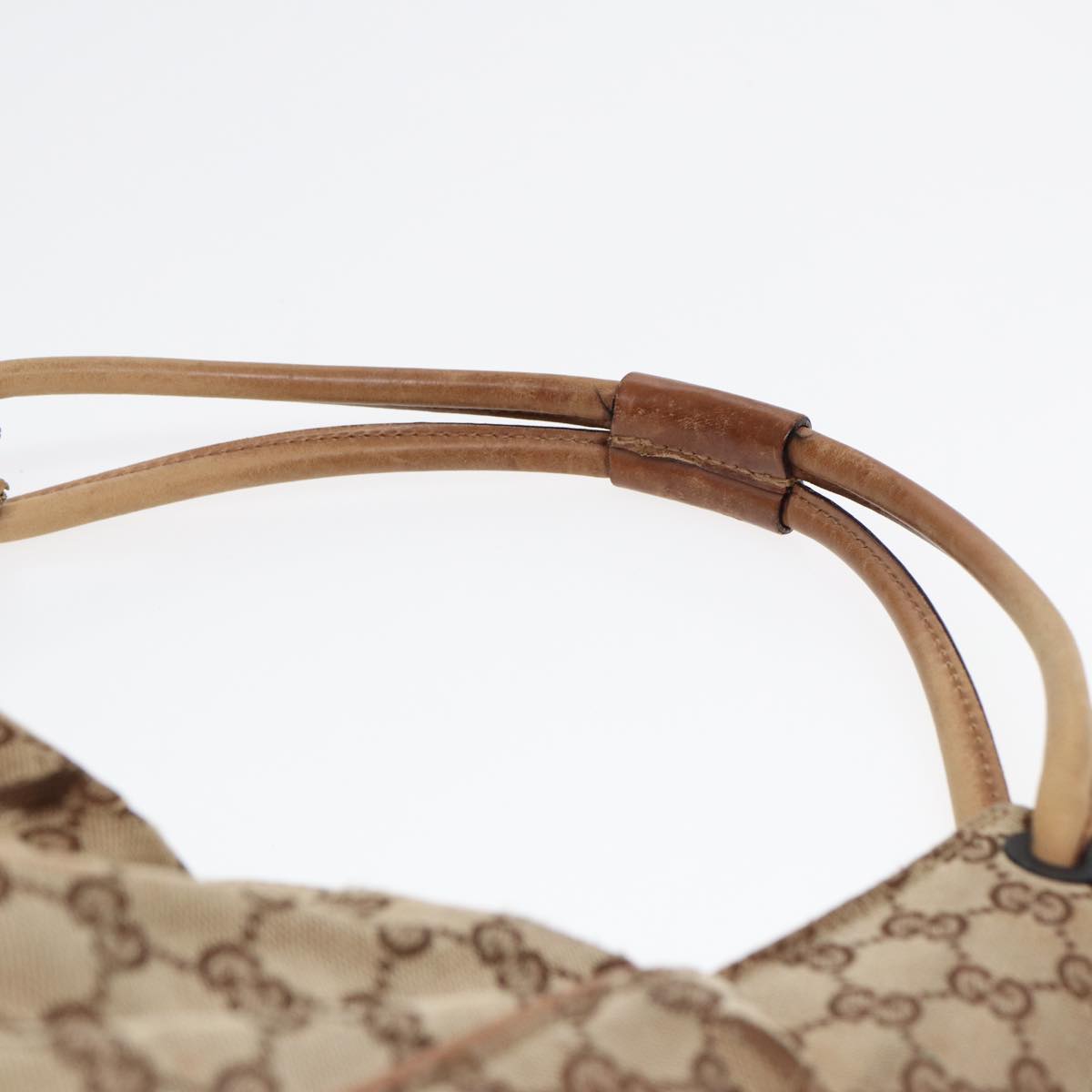 GUCCI GG Canvas Tote Bag Beige 101292 85180