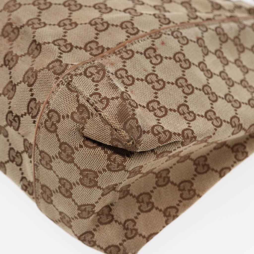 GUCCI GG Canvas Tote Bag Beige 101292 85180