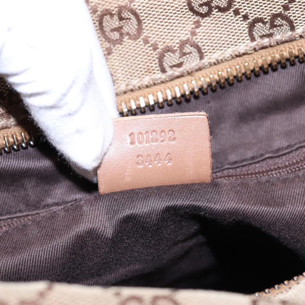 GUCCI GG Canvas Tote Bag Beige 101292 85180