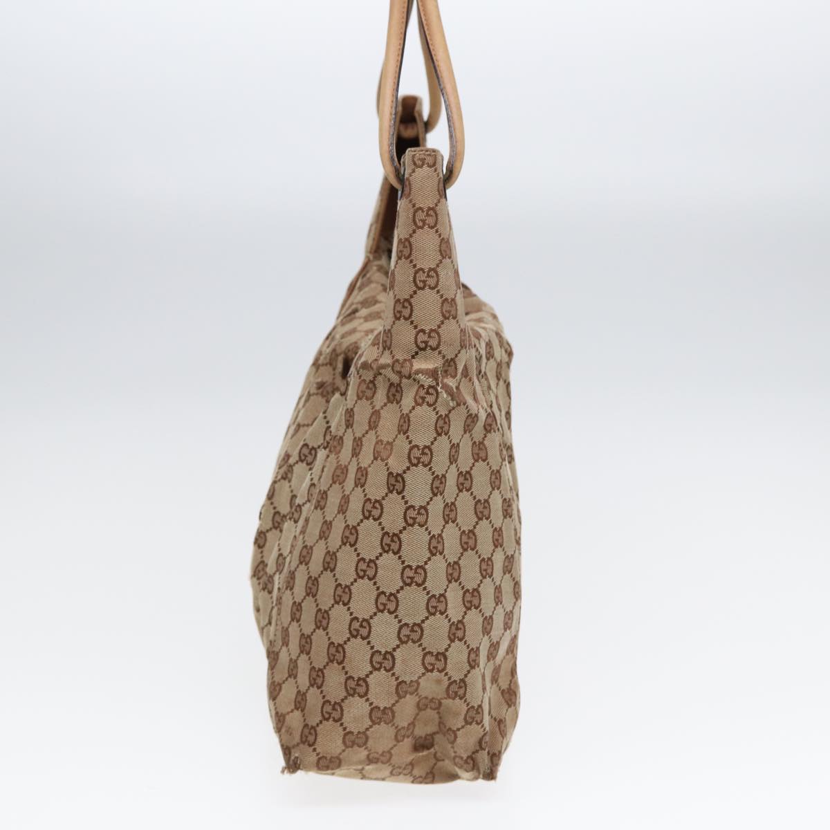 GUCCI GG Canvas Tote Bag Beige 101292 85180