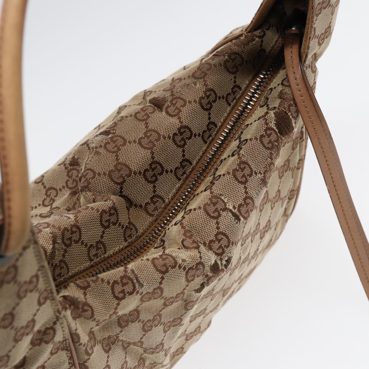 GUCCI GG Canvas Tote Bag Beige 101292 85180