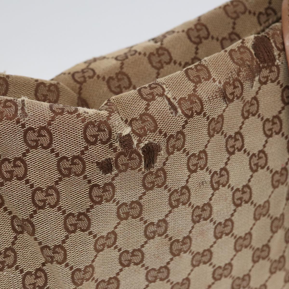 GUCCI GG Canvas Tote Bag Beige 101292 85180